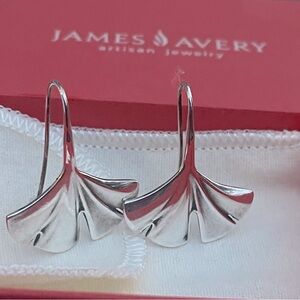 James Avery Gingko leaf earrings